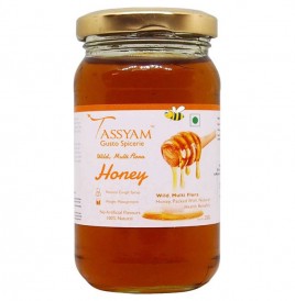 Tassyam Wild Multi Flora Honey   Glass Jar  250 grams